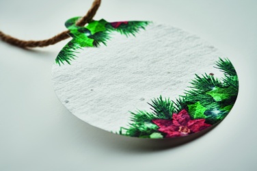 Logotrade promotional giveaway picture of: Seed paper Xmas ornament